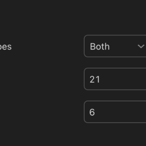 Strategy settings